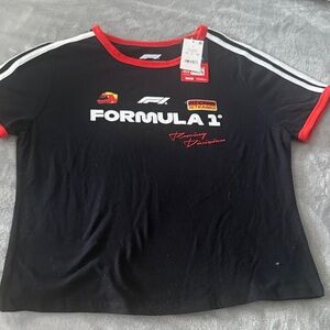 Hybrid Apparel Black and Red Formula 1 Tee